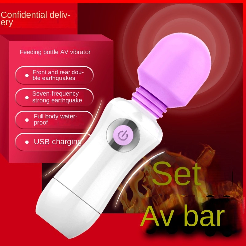Wholesale Nursing Bottle AV Stick Mini Vibration Massage Waterproof Women′ S Masturbation Device Adult Sex Product